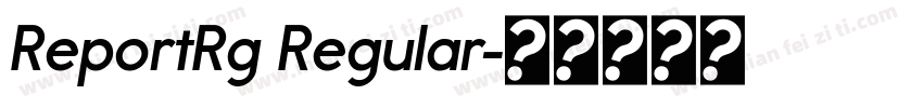ReportRg Regular字体转换